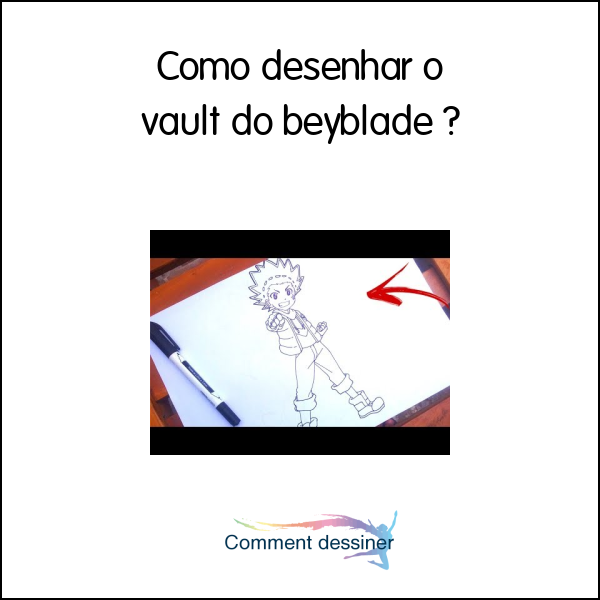 Como desenhar o vault do beyblade